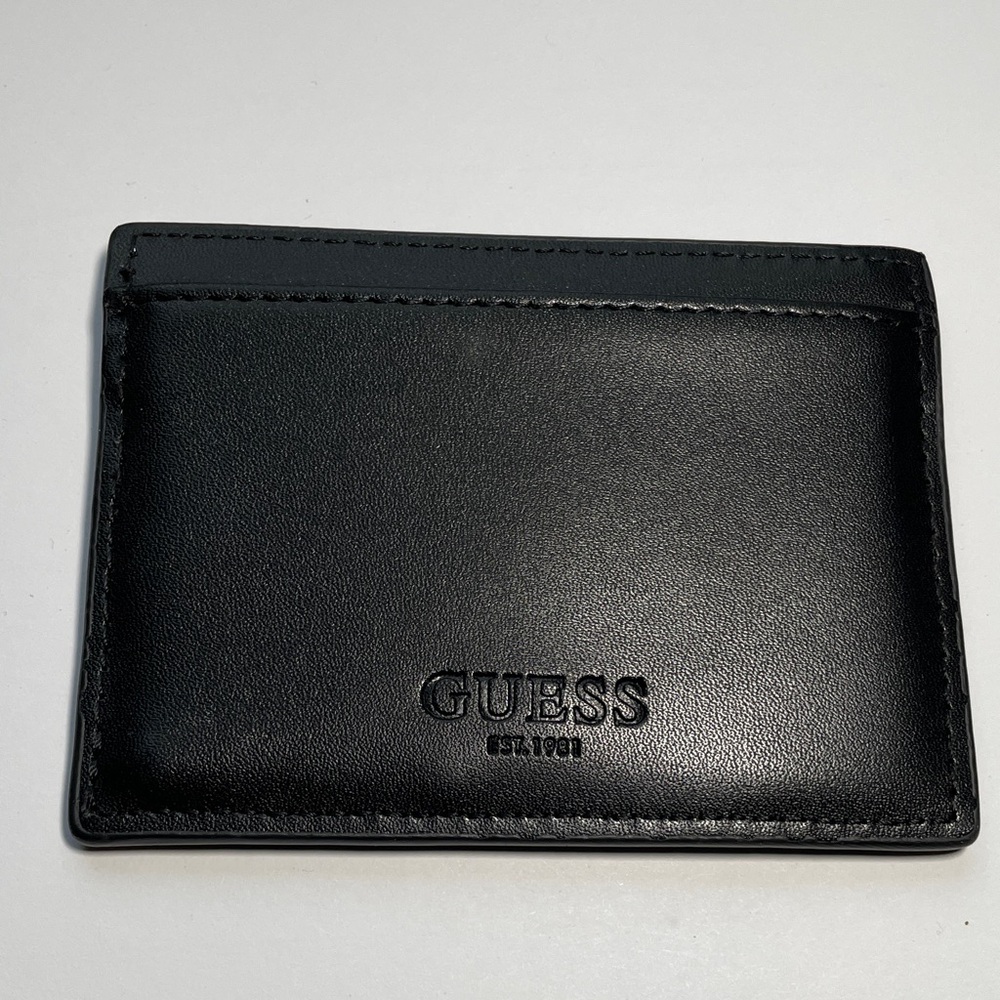 Guess Elegant Black Card Holder